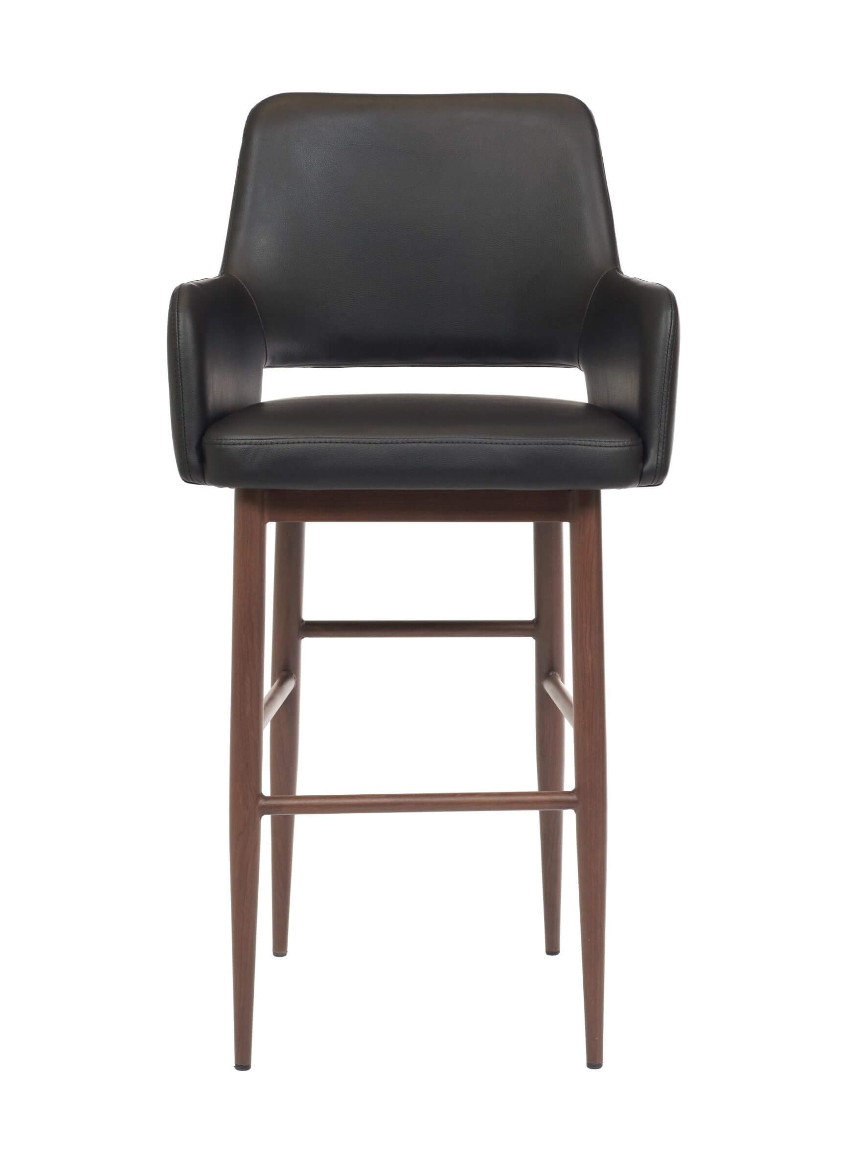FURNISHINGS MATE ISAAC COUNTER STOOL BLACK SET OF TWO CS T16-BL-BW kingston