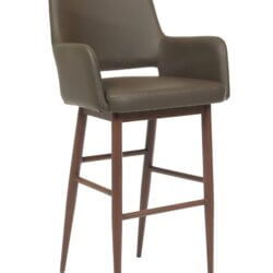 FURNISHINGS MATE ISAAC COUNTER STOOL GREY SET OF TWO CS T16-GR-BW gatineau