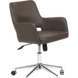 FURNISHINGS MATE ISAAC OFFICE CHAIR GREY DC T16-GR-OC uxbridge