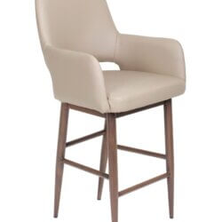 FURNISHINGS MATE ISAAC COUNTER STOOL TAUPE SET OF TWO CS T16-LT-BW perth