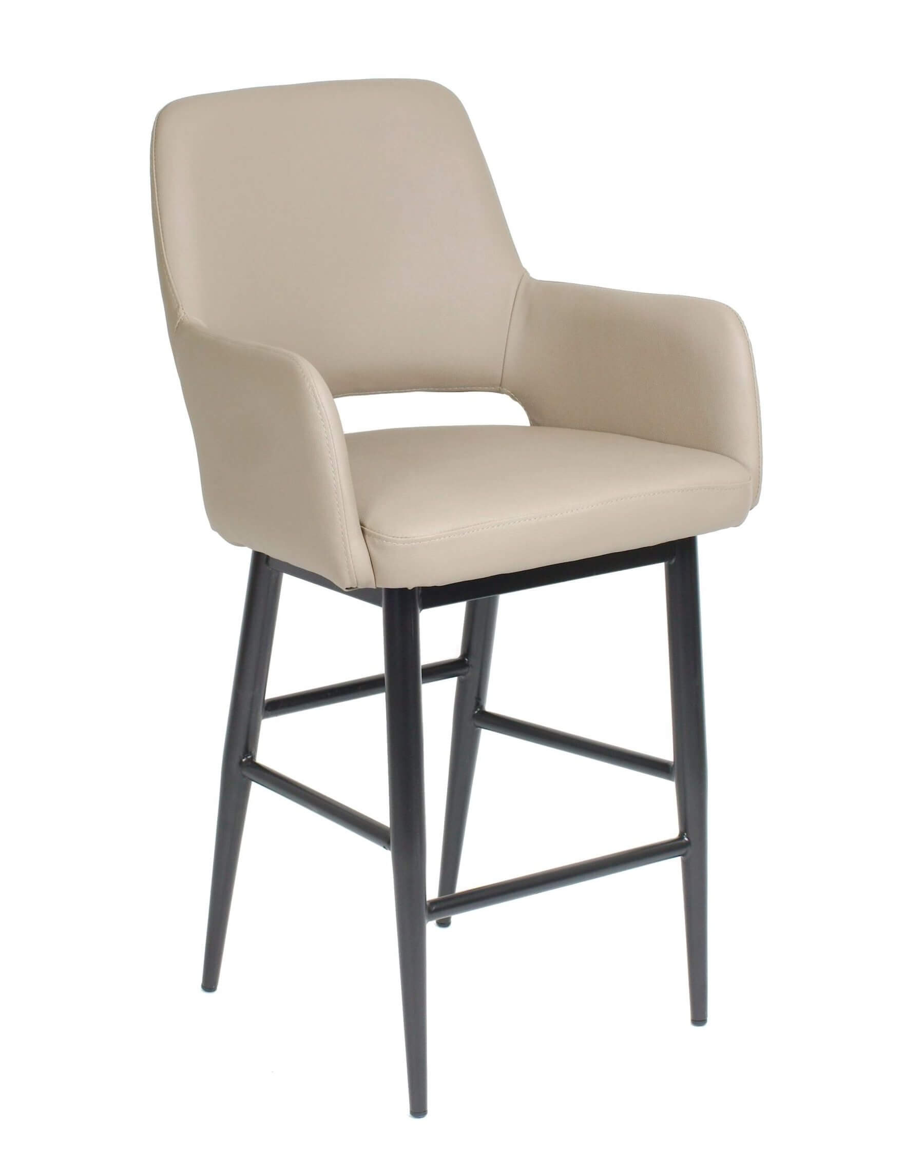 FURNISHINGS MATE ISAAC COUNTER STOOL TAUPE SET OF TWO CS T16-LT-MB halifax