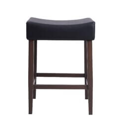 FURNISHINGS MATE JACK COUNTER STOOL BLACK SET OF TWO CS 402-BL-BW niagara