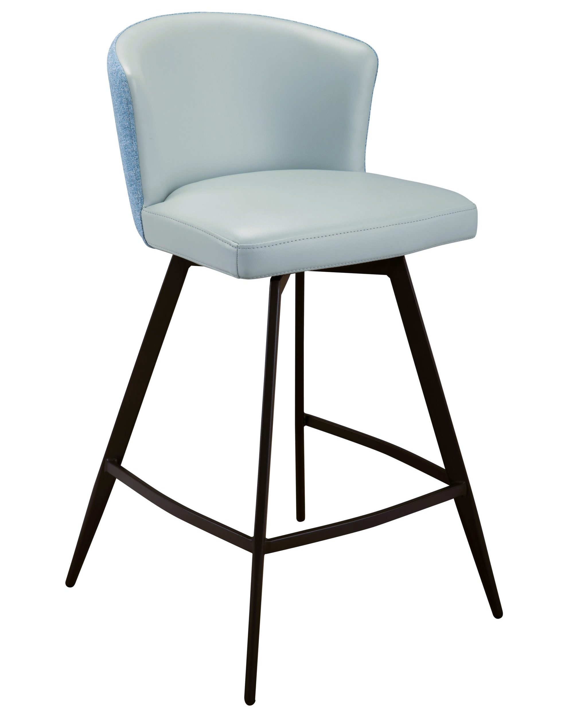 FURNISHINGS MATE LEONARD COUNTER STOOL SET OF TWO CS 6426-AQ/AQB-MB gatineau