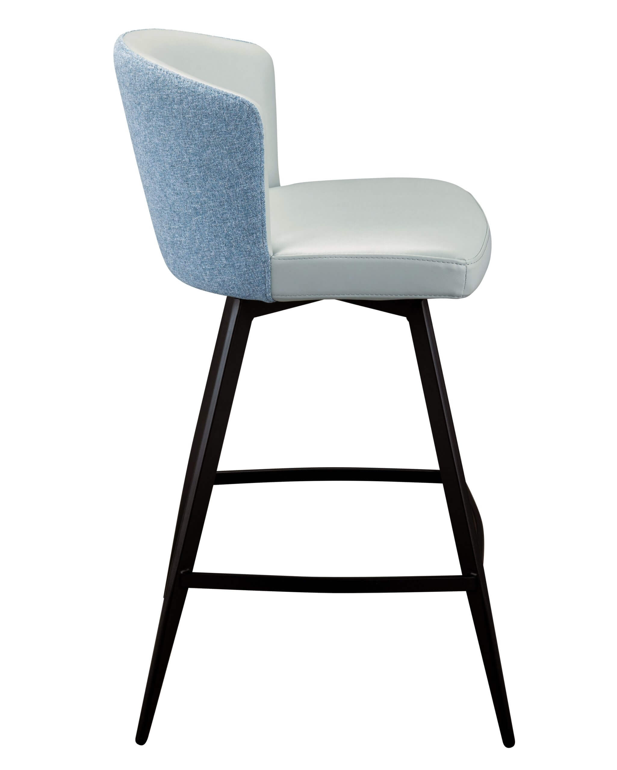 FURNISHINGS MATE LEONARD COUNTER STOOL SET OF TWO CS 6426-AQ/AQB-MB gatineau