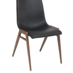 FURNISHINGS MATE MOON CHAIR BLACK SET OF TWO DC 006-BL-BW halifax