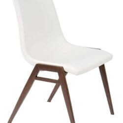 FURNISHINGS MATE MOON CHAIR WHITE SET OF TWO DC 006-WH-BW calgary