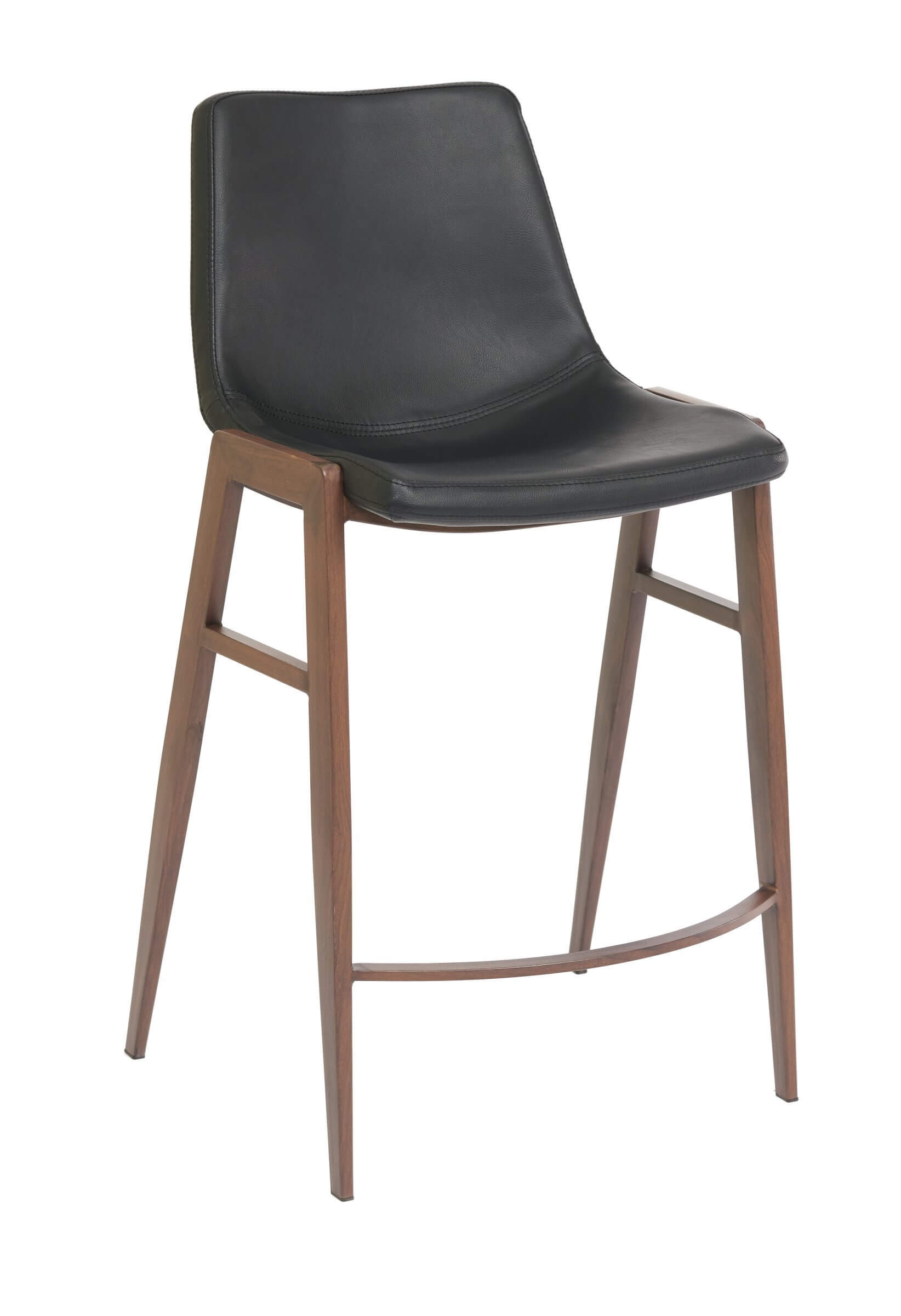 FURNISHINGS MATE MOON COUNTER STOOL BLACK SET OF TWO CS 006-BL-BW woodbridge