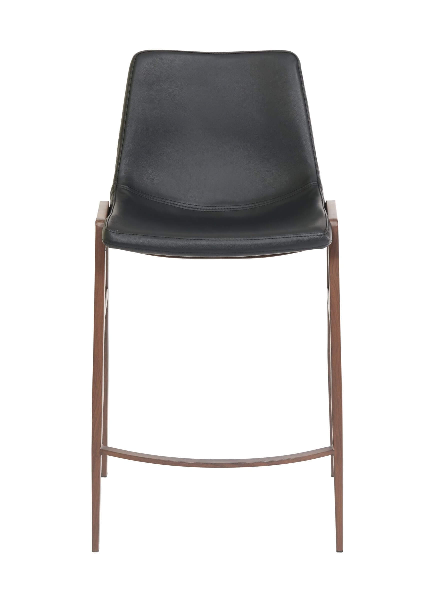 FURNISHINGS MATE MOON COUNTER STOOL BLACK SET OF TWO CS 006-BL-BW woodbridge