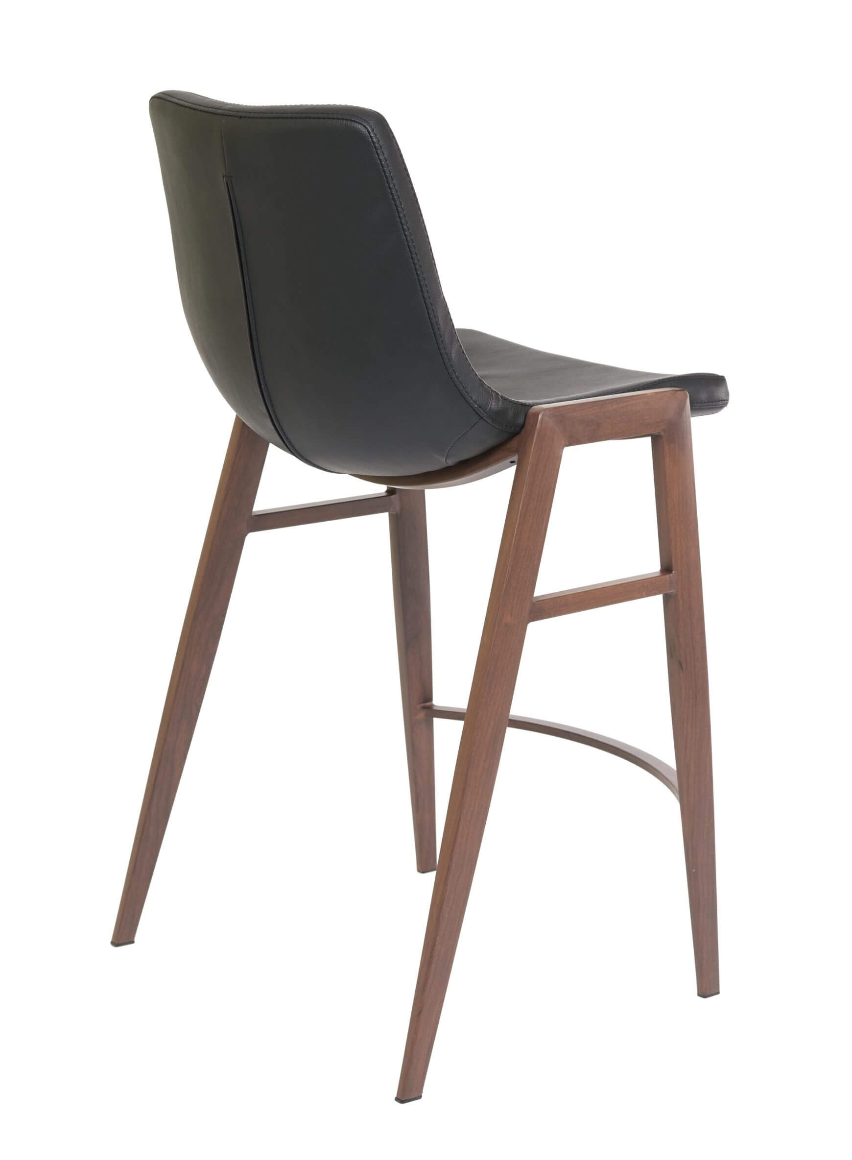 FURNISHINGS MATE MOON COUNTER STOOL BLACK SET OF TWO CS 006-BL-BW woodbridge