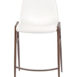 FURNISHINGS MATE MOON COUNTER STOOL WHITE SET OF TWO CS 006-WH-BW oakville