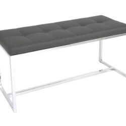 FURNISHINGS MATE NARROW BENCH GREY E30-GR-SS kingston