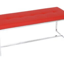 FURNISHINGS MATE NARROW BENCH RED E30-RD-SS belleville