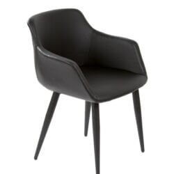 FURNISHINGS MATE OWEN CHAIR BLACK SET OF TWO DC 345-BL-MB newmarket