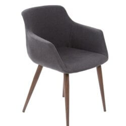 FURNISHINGS MATE OWEN CHAIR GRAPHITE SET OF TWO DC 345-GP-BW sarnia