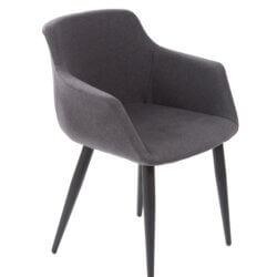 FURNISHINGS MATE OWEN CHAIR GRAPHITE SET OF TWO DC 345-GP-MB godridge