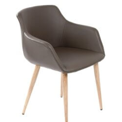 FURNISHINGS MATE OWEN CHAIR GREY SET OF TWO DC 345-GR-WO kitchener