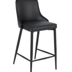 FURNISHINGS MATE ROBIN COUNTER STOOL BLACK SET OF TWO BS 268-BL-MB stouffville