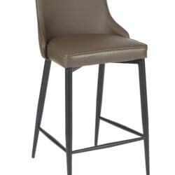FURNISHINGS MATE ROBIN COUNTER STOOL GREY SET OF TWO BS 268-GR-MB uxbridge