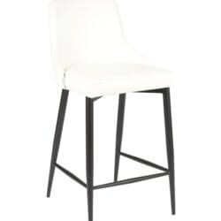 FURNISHINGS MATE ROBIN COUNTER STOOL WHITE SET OF TWO BS 268-WH-MB gatineau