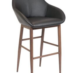 FURNISHINGS MATE SHINDIG BAR STOOL BLACK SET OF TWO BS T14-BL-BW uxbridge
