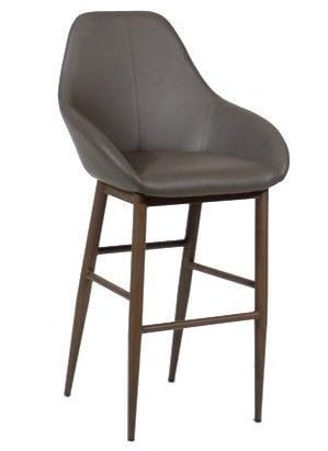 FURNISHINGS MATE SHINDIG BAR STOOL GREY SET OF TWO BS T14-GR-BW port perry
