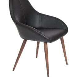 FURNISHINGS MATE SHINDIG CHAIR BLACK SET OF TWO DC T14-BL-BW quebec city