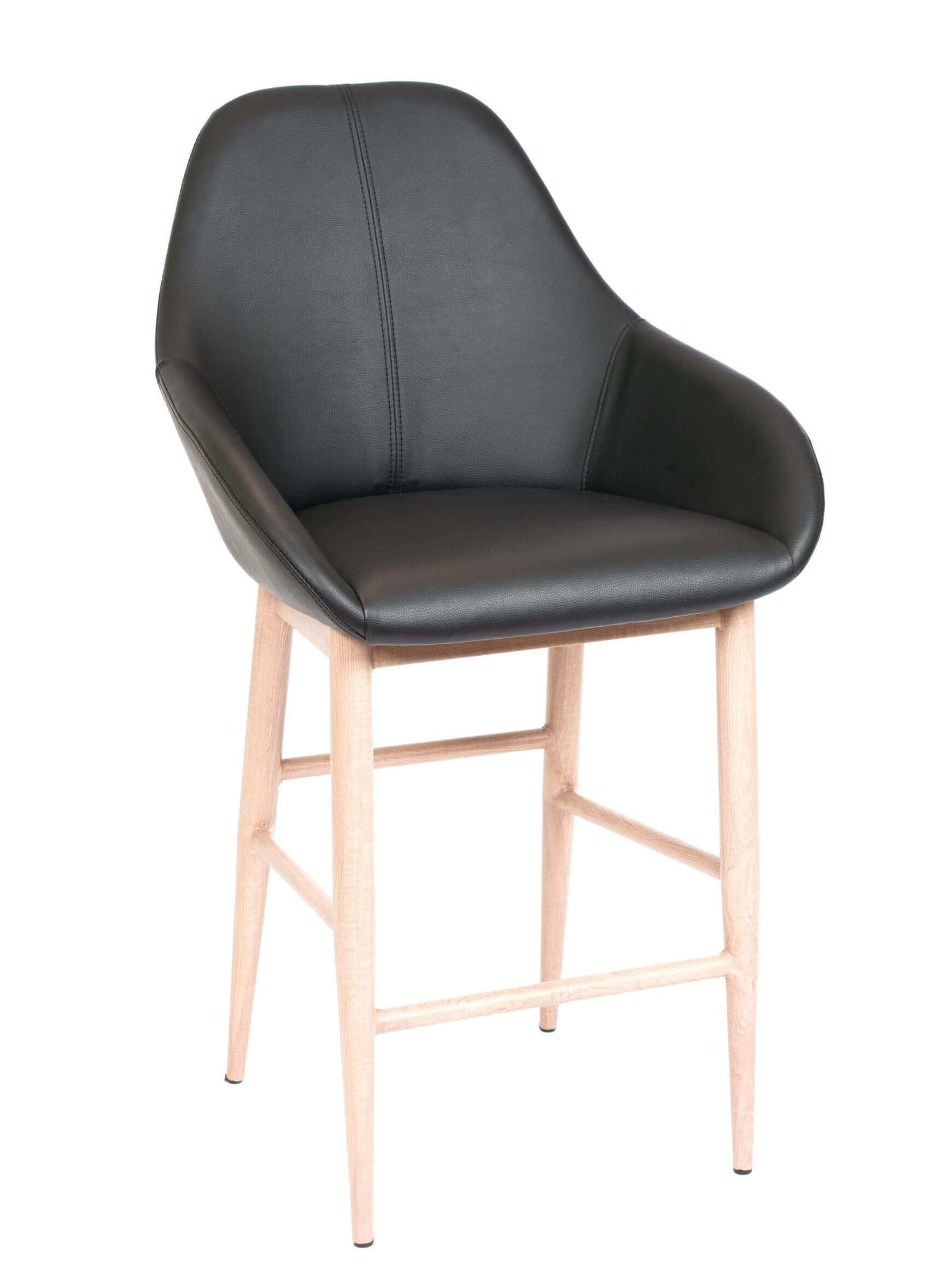 FURNISHINGS MATE SHINDIG COUNTER STOOL BLACK SET OF TWO CS T14-BL-wo montreal