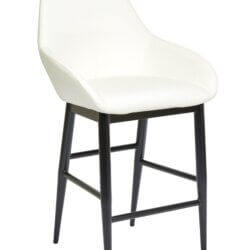FURNISHINGS MATE SHINDIG COUNTER STOOL WHITE SET OF TWO CS T14-WH-MB perth