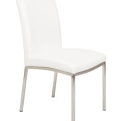 FURNISHINGS MATE SID CHAIR WHITE SET OF TWO DC 066-WH-SS kingston