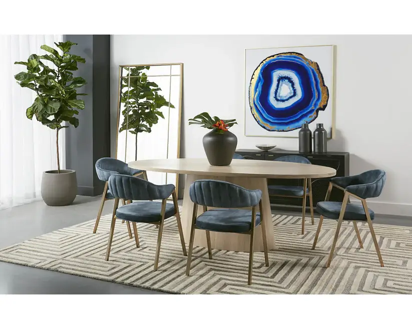 SUNPAN BURGOS DINING CHAIR NONO PETROL 108484 caledon