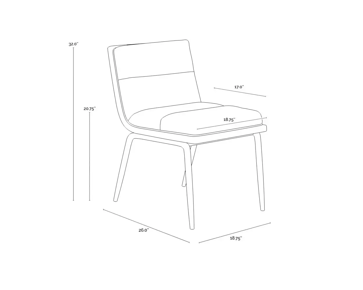 SUNPAN ABILENE DINING CHAIR SET OF TWO 111274 WATERLOO