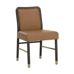 SUNPAN JENO DINING CHAIR COGNAC SET OF TWO 111322 aurora