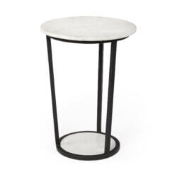 MERCANA BOMBOLA ROUND MARBLE ACCENT TABLE 67039 toronto