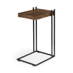 MERCANA MADDOX WOOD C-SHAPED END TABLE 67842 sarnia