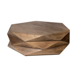 MERCANA ARRETO HEXAGONAL WOOD COFFEE TABLE 68229 edmonton