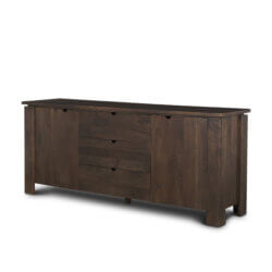 MERCANA WALLEN 2 DOOR DARK BROWN WOOD SIDEBOARD 71010 oakville