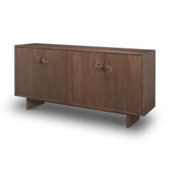 MERCANA VARENNA 4 DOOR DARK BROWN WOOD SIDEBOARD 71012 woodbridge