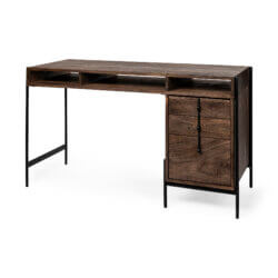 MERCANA GLENN DARK WOOD OFFICE DESK 69021 peterborough