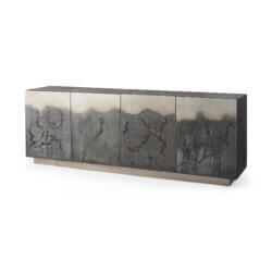 MERCANA ROXDALE ACID WASH METAL SIDEBOARD 69260 vancouver