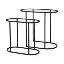 MERCANA CELINE OVAL NESTING TABLES SET OF TWO 69492 woodbridge