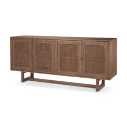 MERCANA GRIER MEDIUM BROWN WOOD SIDEBOARD 69894 port elgin
