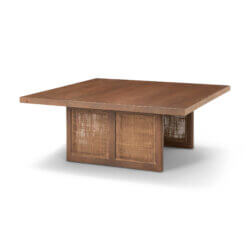 MERCANA GRIER MEDIUM BROWN WOOD WITH CANE COFFEE TABLE 69903 edmonton
