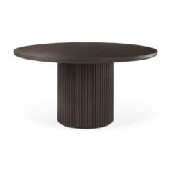 MERCANA TERRA DARK BROWN FLUTER DINING TABLE 69873-AB calgary