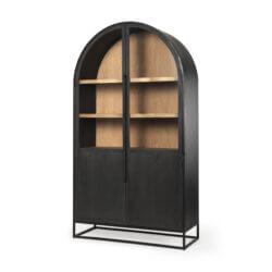 MERCANA SLOAN BLACK WOOD FRAME ARCH CABINET 69885 quebec city