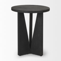 MERCANA MATTIUS BLACK WOOD ACCENT TABLE 70110 halifax