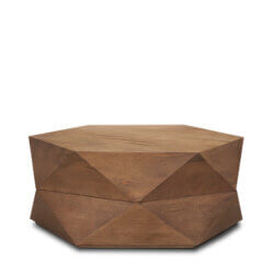 MERCANA ARRETO HEXAGONAL WOOD COFFEE TABLE 70566 kleinburg