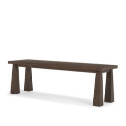 MERCANA WOLCOTT DARK SOLID WOOD BENCH 71019 markham