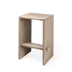 MERCANA AIDA LIGHT GRAY WOOD COUNTER STOOL 69192 sarnia