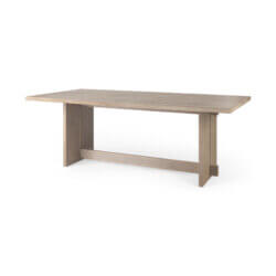 MERCANA AIDA LIGHT GRAY WOOD DINING TABLE 69199 niagara