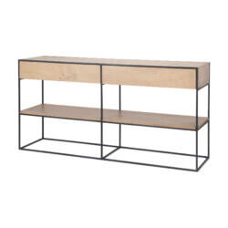 MERCANA MORRIS BLACK METAL CONSOLE TABLE 69716 mississauga